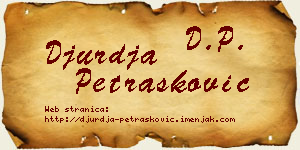Đurđa Petrašković vizit kartica